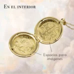 Relicario San Benito acero dorado, fe y protección tradicional - Image 4