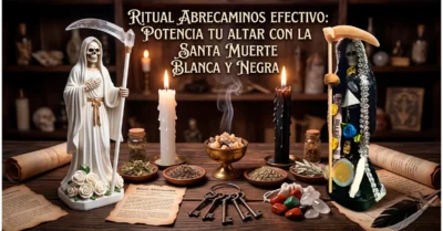 Ritual Abrecaminos efectivo: Potencia tu altar con la Santa Muerte Blanca y Negra