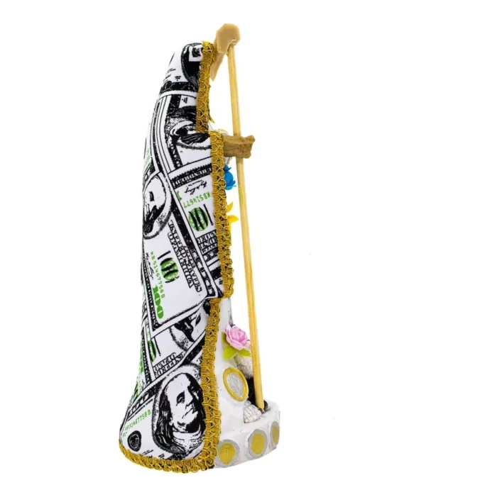 Santa Muerte Dólar 30 cm, figura vestida para dinero, éxito y protección - Image 4