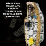 figura vestida para dinero y protección