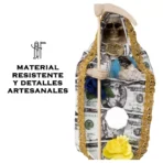 Santa Muerte Dólar 24 cm, figura vestida para dinero y protección - Image 3