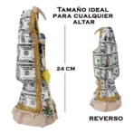 Santa Muerte Dólar 24 cm, figura vestida para dinero y protección - Image 6
