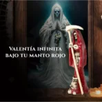 Santa Muerte roja  Flaquita 10 Cm Resina Natural - Image 6