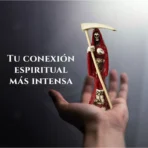 Santa Muerte roja  Flaquita 10 Cm Resina Natural - Image 7