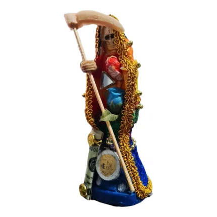 Santa Muerte Negra 30 cm 7 Potencias