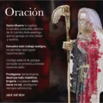 Santa Muerte Reversible 15 cm, resina mineral curada de protección dual - Image 3