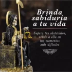 Santa Muerte Suprema Negra con Búho 30 cm, figura de corte y defensa espiritual - Image 3
