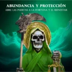 Santa Muerte Suprema Verde 30 cm, figura espiritual para sanación y equilibrio - Image 3