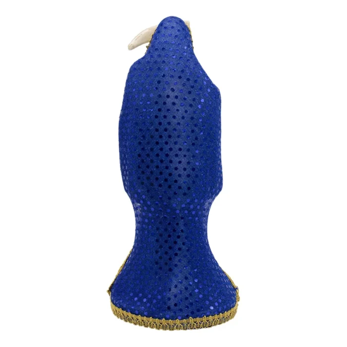 Santa Muerte Azul 24 cm, figura vestida para justicia y protección espiritual - Image 4
