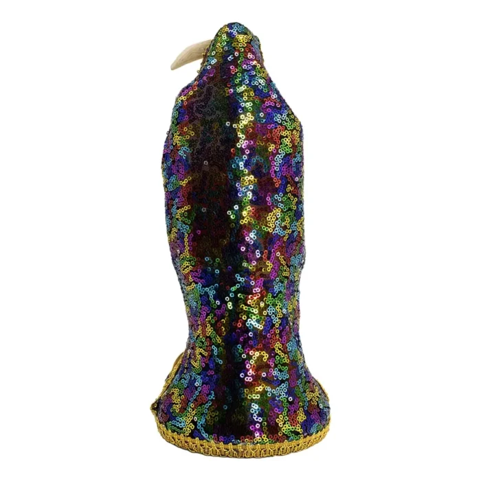 Santa Muerte Mil Colores 30 cm, figura vestida curada de poder completo - Image 3