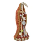 Santa Muerte Naranja 30 cm, figura vestida para energía y poder espiritual - Image 4
