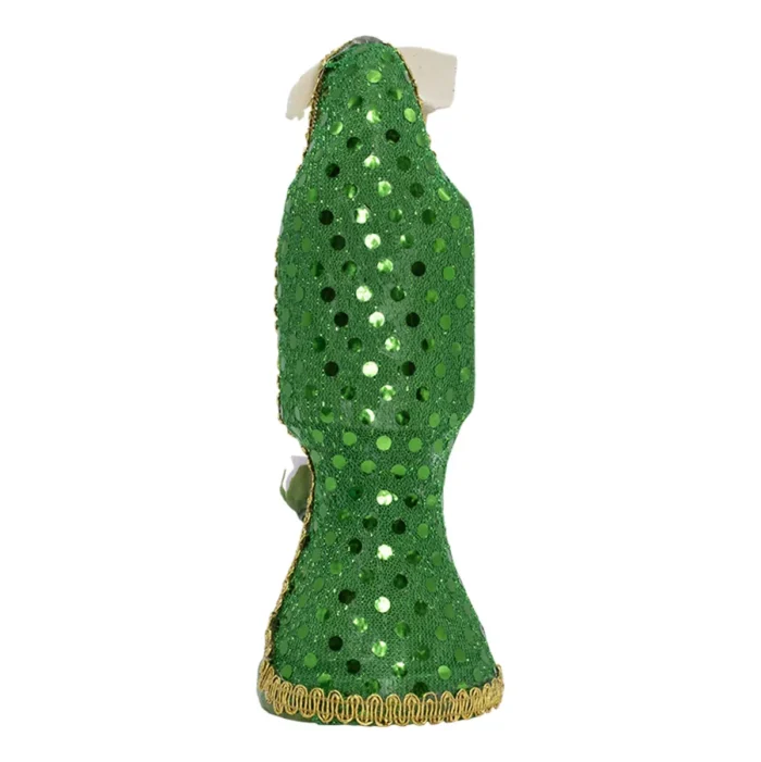Santa Muerte Verde 24 cm, figura vestida para sanación y equilibrio - Image 3