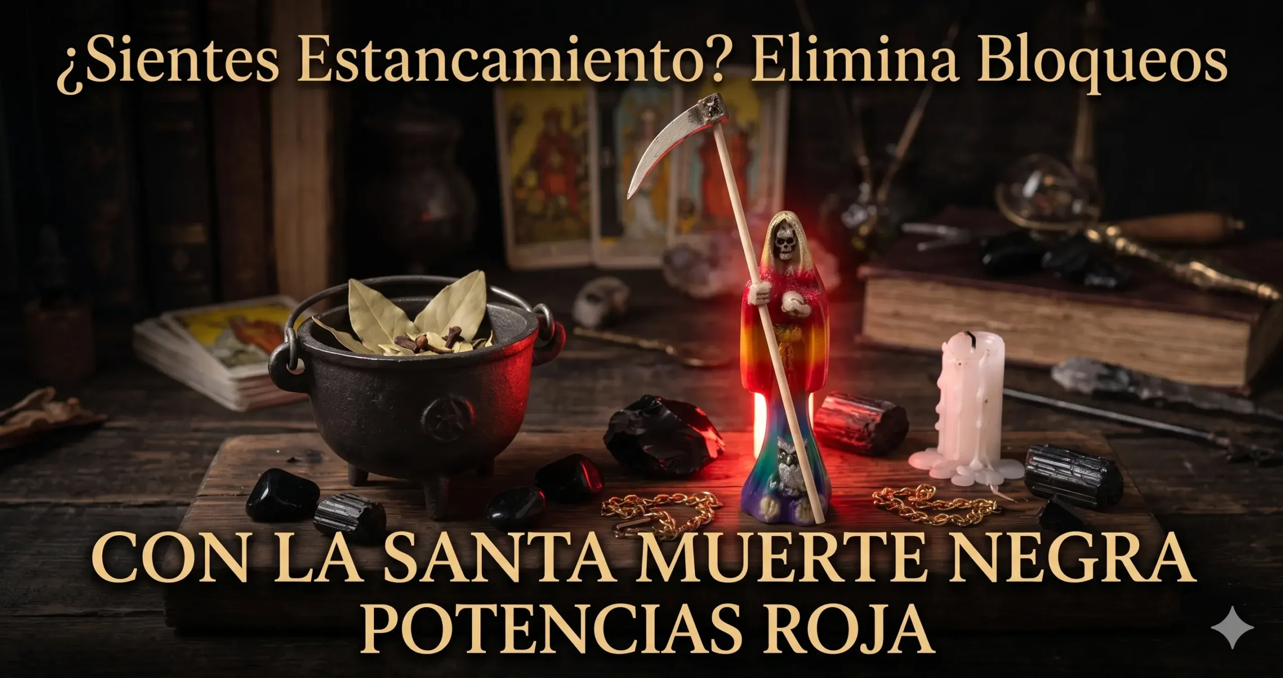 Sientes estancamiento Elimina bloqueos con la Santa Muerte Negra Potencias Roja (1)
