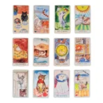 Cat Tarot 78 cartas, tarot simbólico con gatos y guía PDF - Image 3