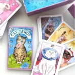 Cat Tarot 78 cartas, tarot simbólico con gatos y guía PDF - Image 5