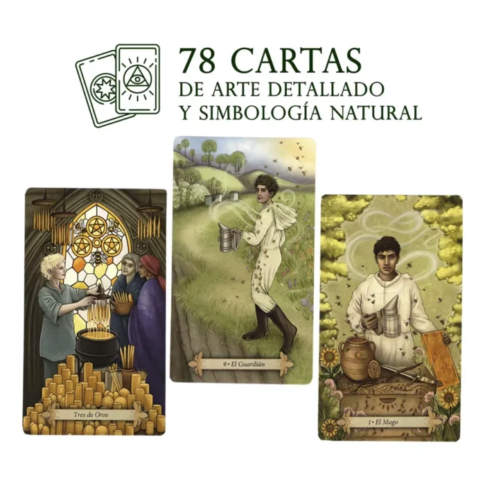 Tarot de las Abejas 78 cartas guía impresa español - Image 5