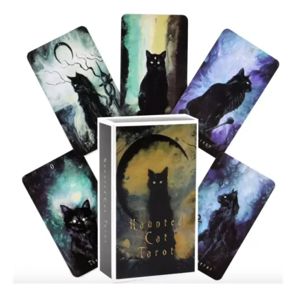 Tarot Haunted Cat 78 guía PDF lectura oscura