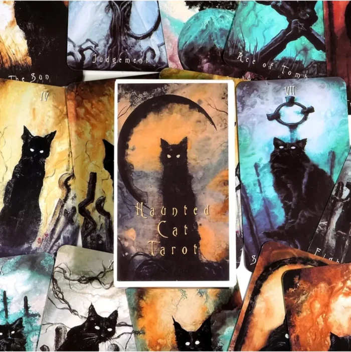 Tarot Haunted Cat 78 guía PDF lectura oscura - Image 9