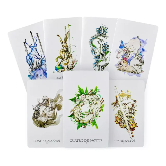 Tarot Linestrider 78 cartas, arte intuitivo y guía impresa en español - Image 3