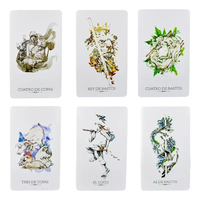 Tarot Linestrider 78 cartas, arte intuitivo y guía impresa en español - Image 4