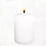 Vela Blanca Velón 10 cm