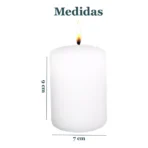 Vela Blanca Velón 10 cm, ritual de limpieza, paz y armonía - Image 4