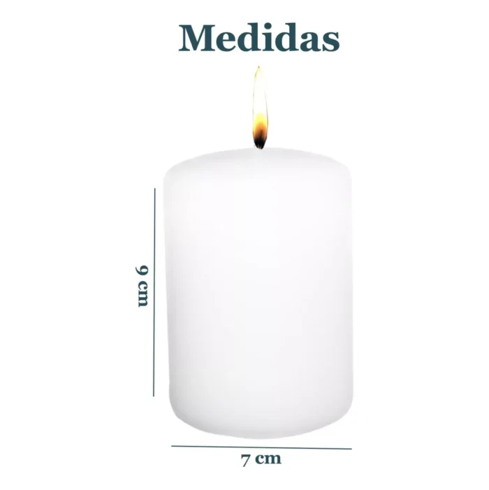 Vela Blanca Velón 10 cm, ritual de limpieza, paz y armonía - Image 4