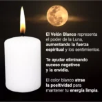 Vela Blanca Velón 10 cm, ritual de limpieza, paz y armonía - Image 6