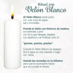 Vela Cirio Velón Blanco, 1kg para rituales y limpias - Image 5