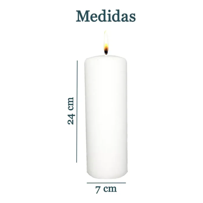 Vela Cirio Velón Blanco, 1kg para rituales y limpias - Image 6