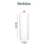 Vela Velón Blanco 19 cm, amarres, unión espiritual y limpiezas simbólicas - Image 6