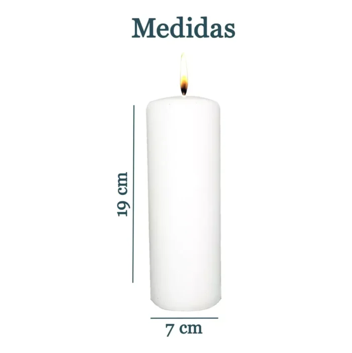 Vela Velón Blanco 19 cm, amarres, unión espiritual y limpiezas simbólicas - Image 6