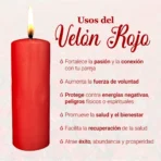 Vela Velón Cirio Rojo 19 Cm (g) Limpias Amarres Amor - Image 2