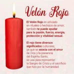 Vela Velón Cirio Rojo 19 Cm (g) Limpias Amarres Amor - Image 3