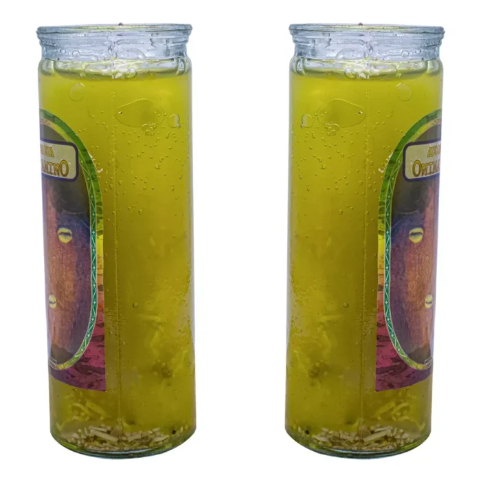 Veladora Gel Coco Elegguá – Abrecaminos, Protección y Devoción Espiritual - Image 3