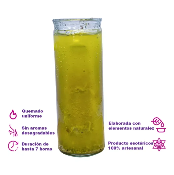 Veladora Gel Coco Elegguá – Abrecaminos, Protección y Devoción Espiritual - Image 4