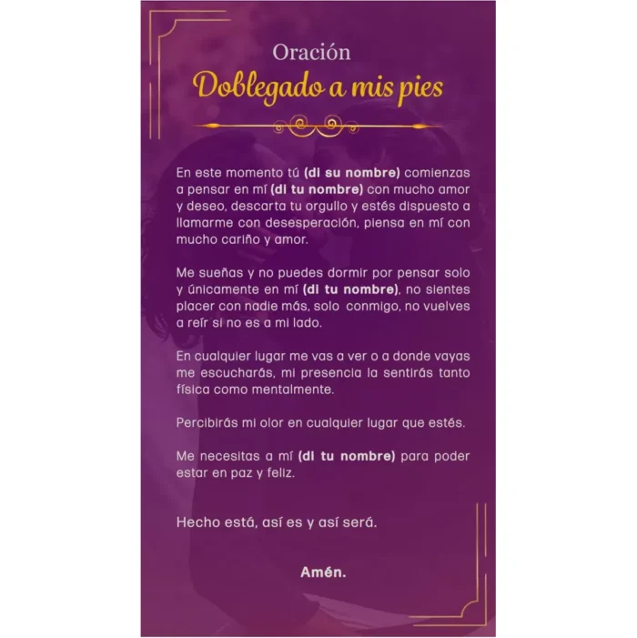 Veladora Doblegado a Mis Pies – Ritual Poderoso de Amor y Deseo - Image 7