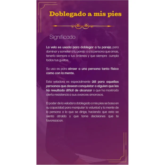 Veladora Doblegado a Mis Pies – Ritual Poderoso de Amor y Deseo - Image 8