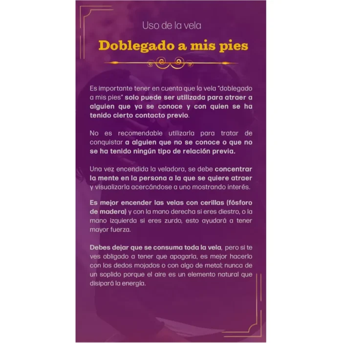 Veladora Doblegado a Mis Pies – Ritual Poderoso de Amor y Deseo - Image 10