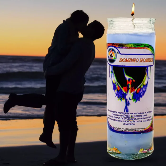 Veladora Gel Dominio Hombre Ritual de Amarre, Poder y Control Simbólico - Image 4