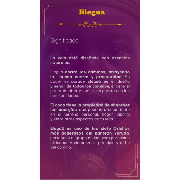 Veladora Elegguá Abrecaminos – Ritual Poderoso de Protección y Apertura - Image 8