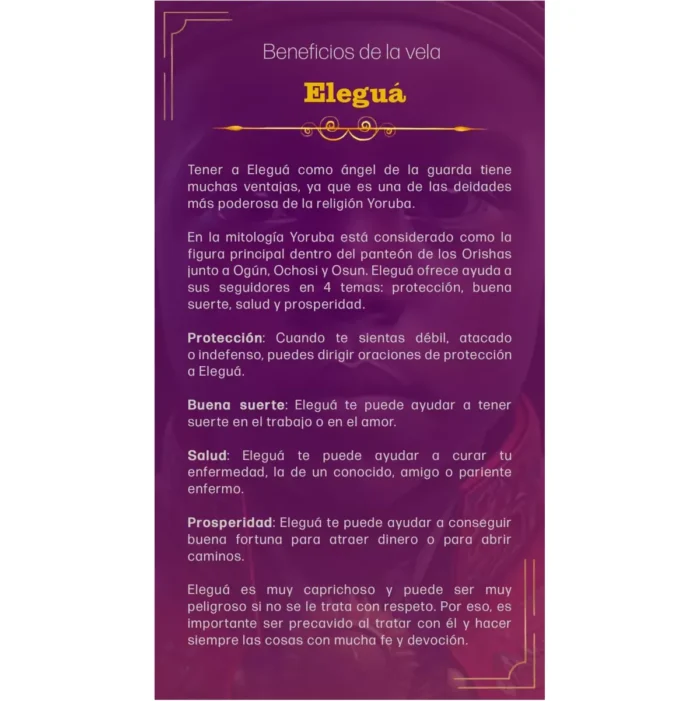 Veladora Elegguá Abrecaminos – Ritual Poderoso de Protección y Apertura - Image 9