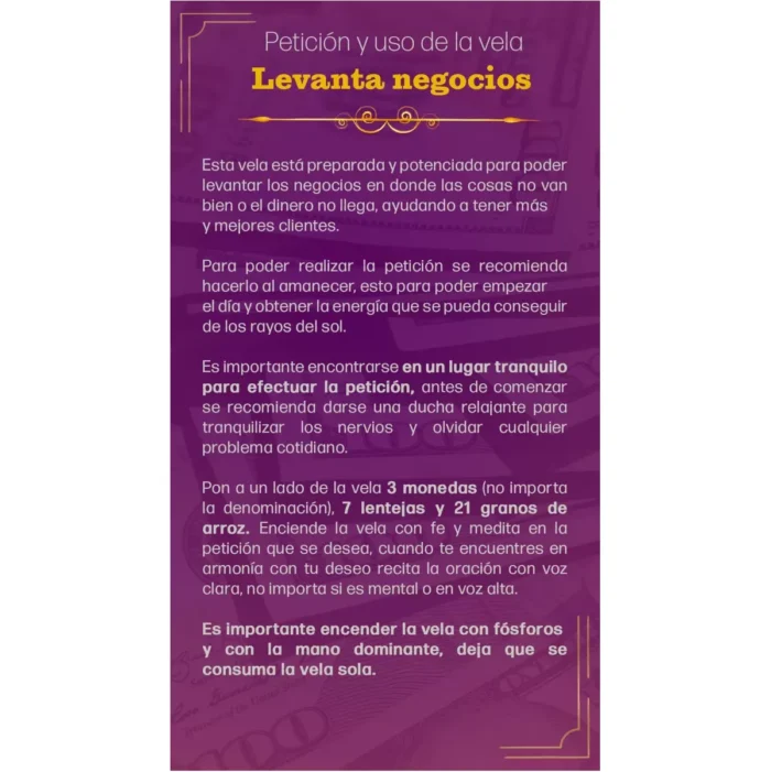 Veladora Levanta Negocio – Ritual Poderoso para Atraer Clientes - Image 9