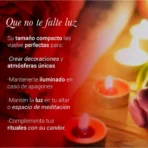 Velas Tealights Flotantes Rojas, 50 piezas, prácticas y devocionales - Image 4