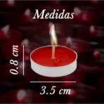 Velas Tealights Flotantes Rojas, 50 piezas, prácticas y devocionales - Image 6
