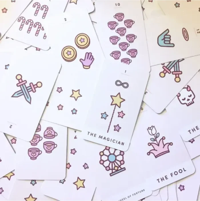 Tarot Kawaii mazo 78 cartas, estilo tierno y simbólico - Image 4