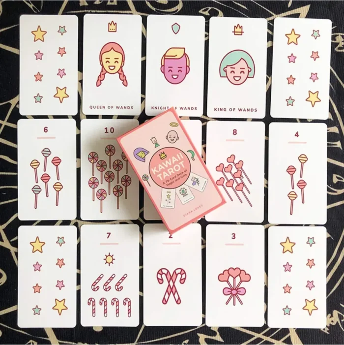 Tarot Kawaii mazo 78 cartas, estilo tierno y simbólico - Image 2