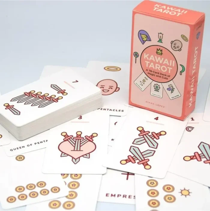 Tarot Kawaii mazo 78 cartas, estilo tierno y simbólico - Image 3