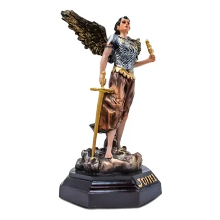 Arcángel Jofiel Metálico | Figura de Iluminación y Belleza