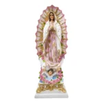 Virgen de Guadalupe Rosa | Figura de Resina para Altar y Regalo